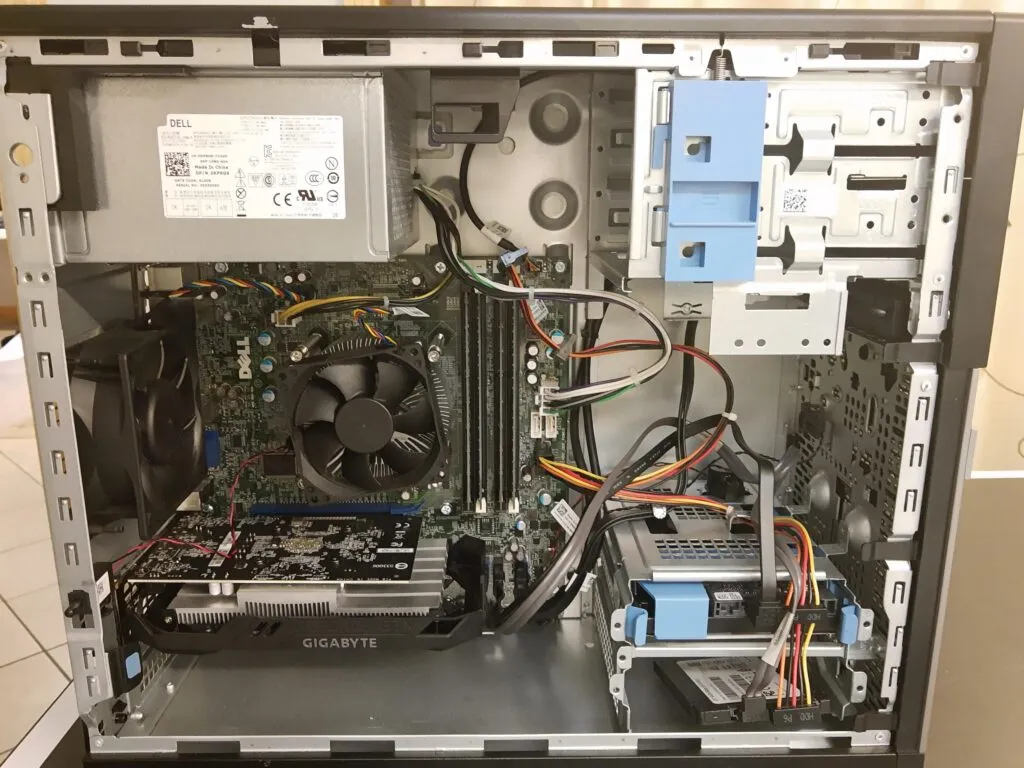 A look into the Dell OptiPlex after the improvements were made