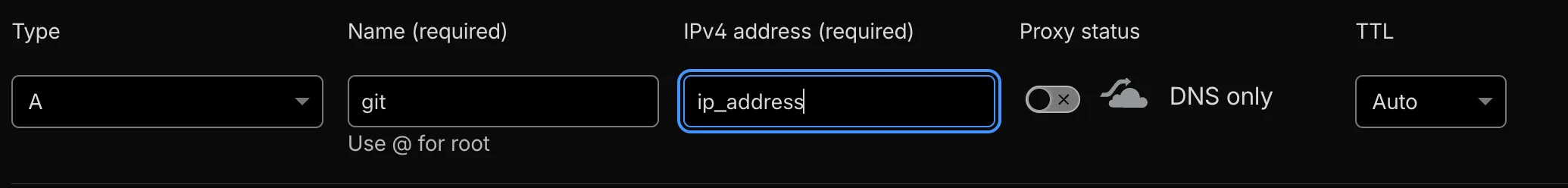Cloudflare DNS setup