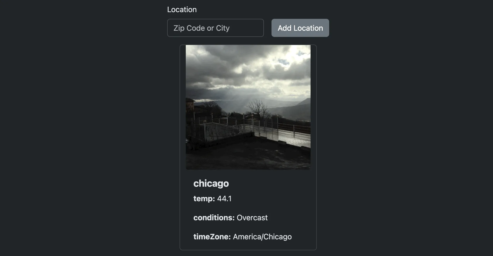 Odin Weather App